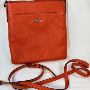 Coach Kitt Messenger Vibrant Orange Crossbody Bag 41320